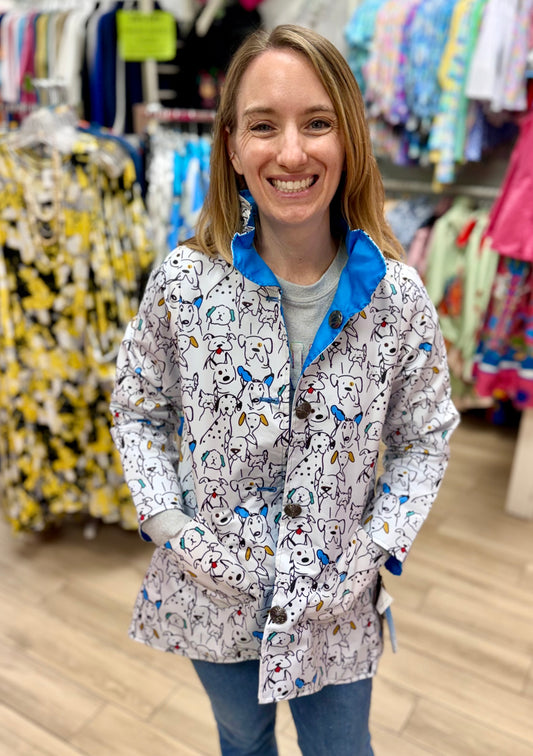 I-Reversible 84 Print Rain Jacket