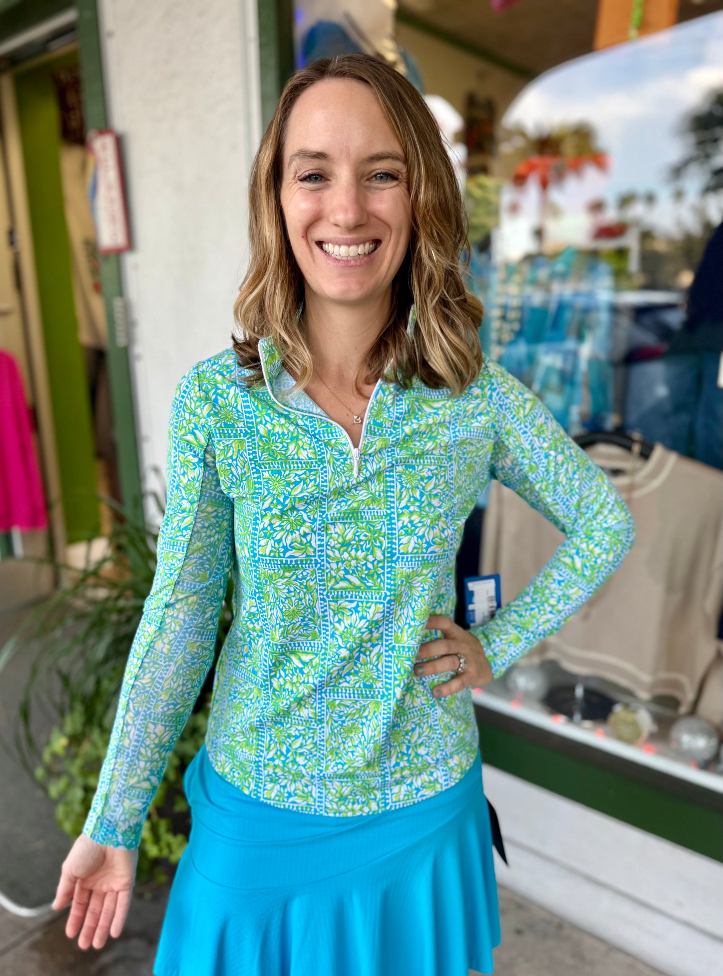 Ibkul 10000 UPF Print Top