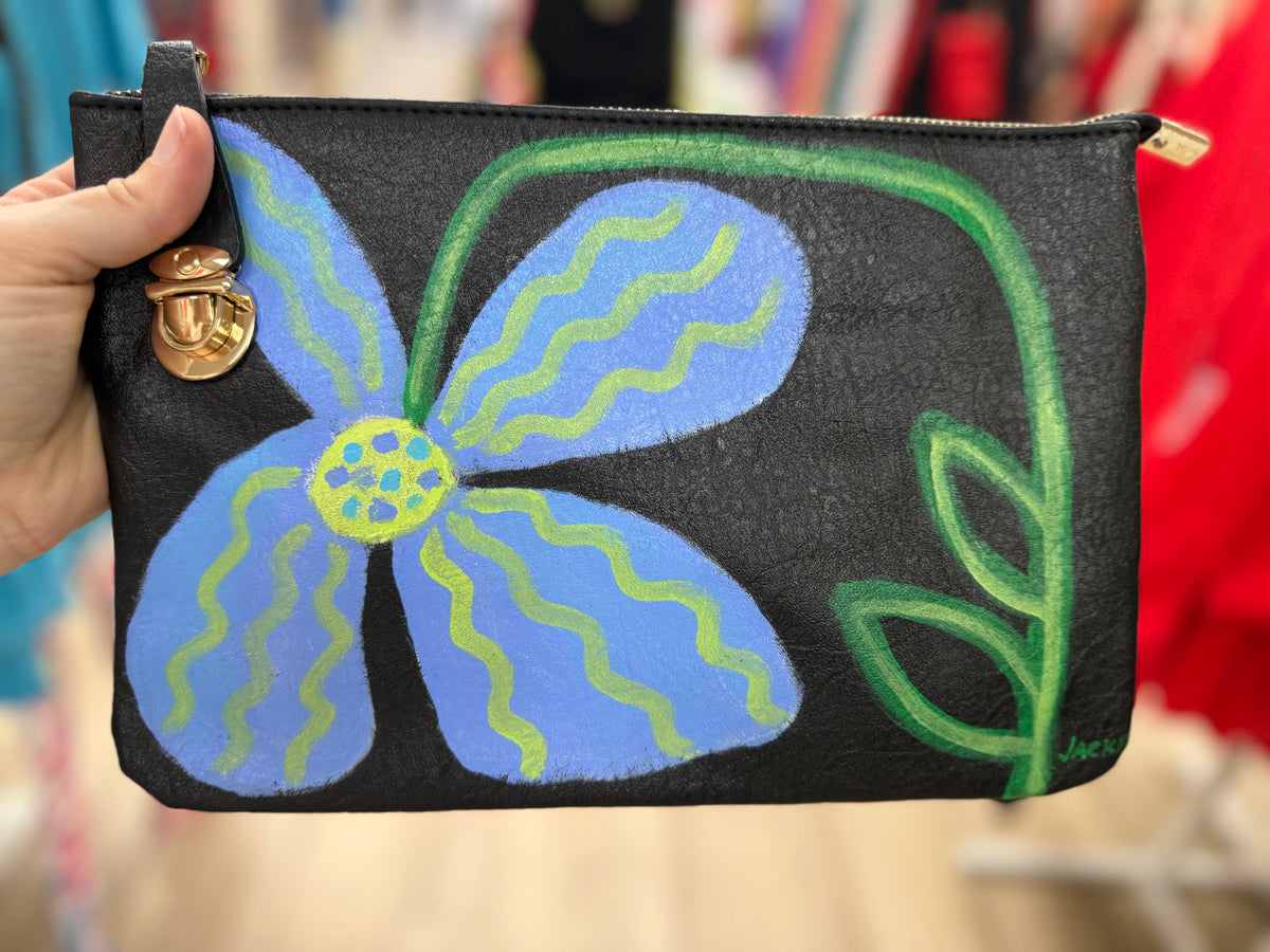 Jackie Ludtke Painted Flower Bags