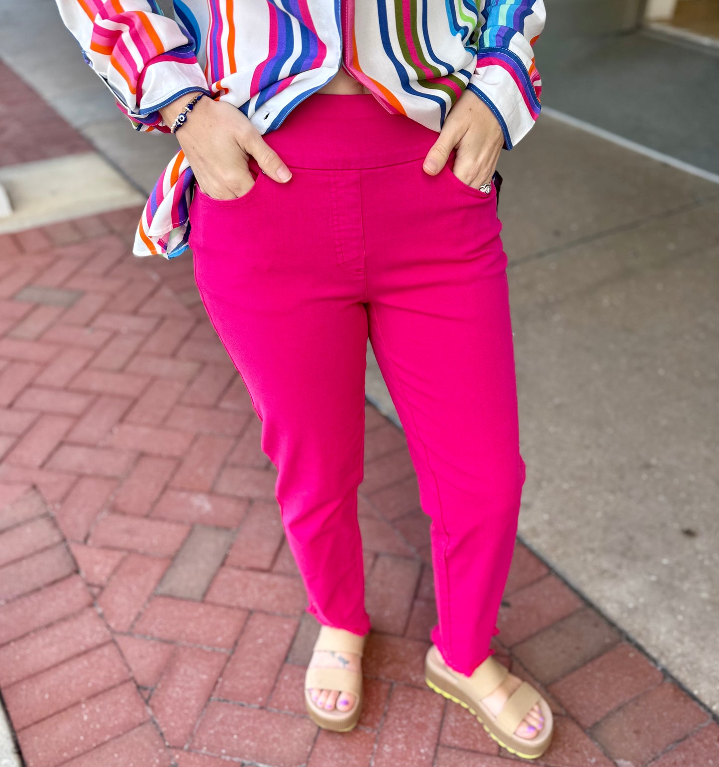 Multiples M35714PM Fringe Hem Jeans