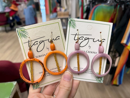 Tagua Gemma Earring