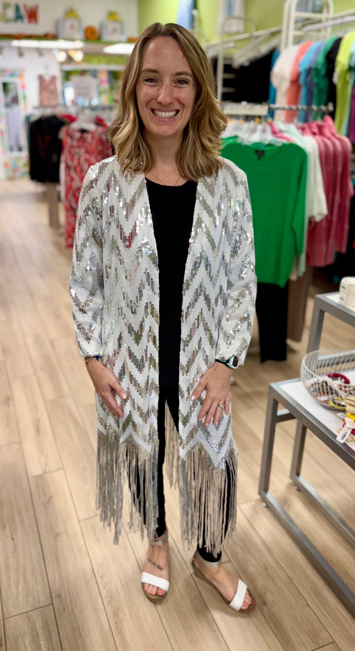 Aris A PJ25003L Silver Chevron Duster