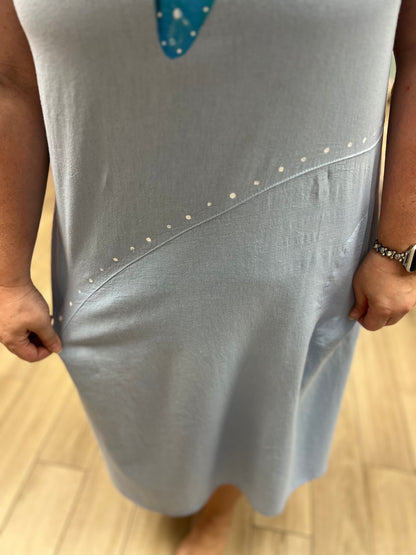 MoMo 1094 Starfish Dots Midi Dress