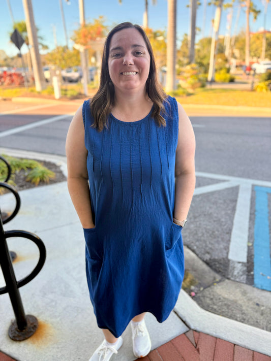 Maya Jones 0505 Midi Pocket Dress