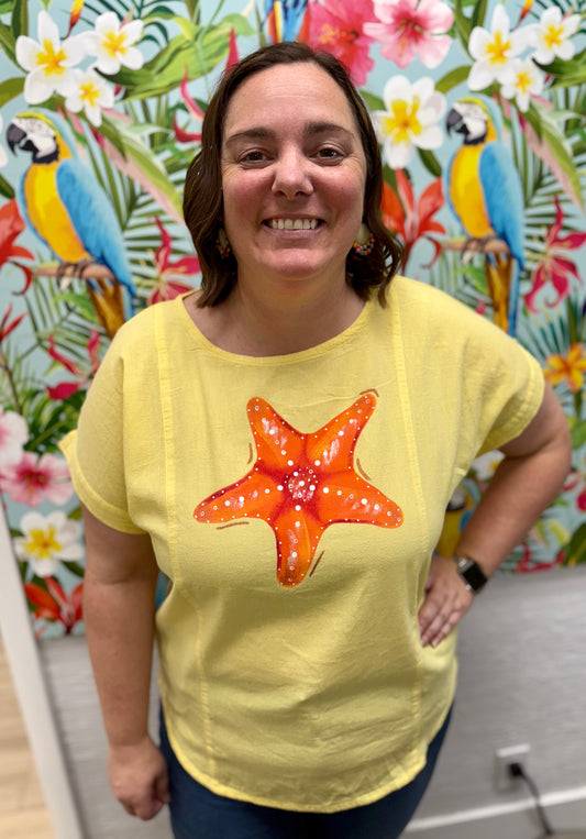 MoMo Painted Starfish Top