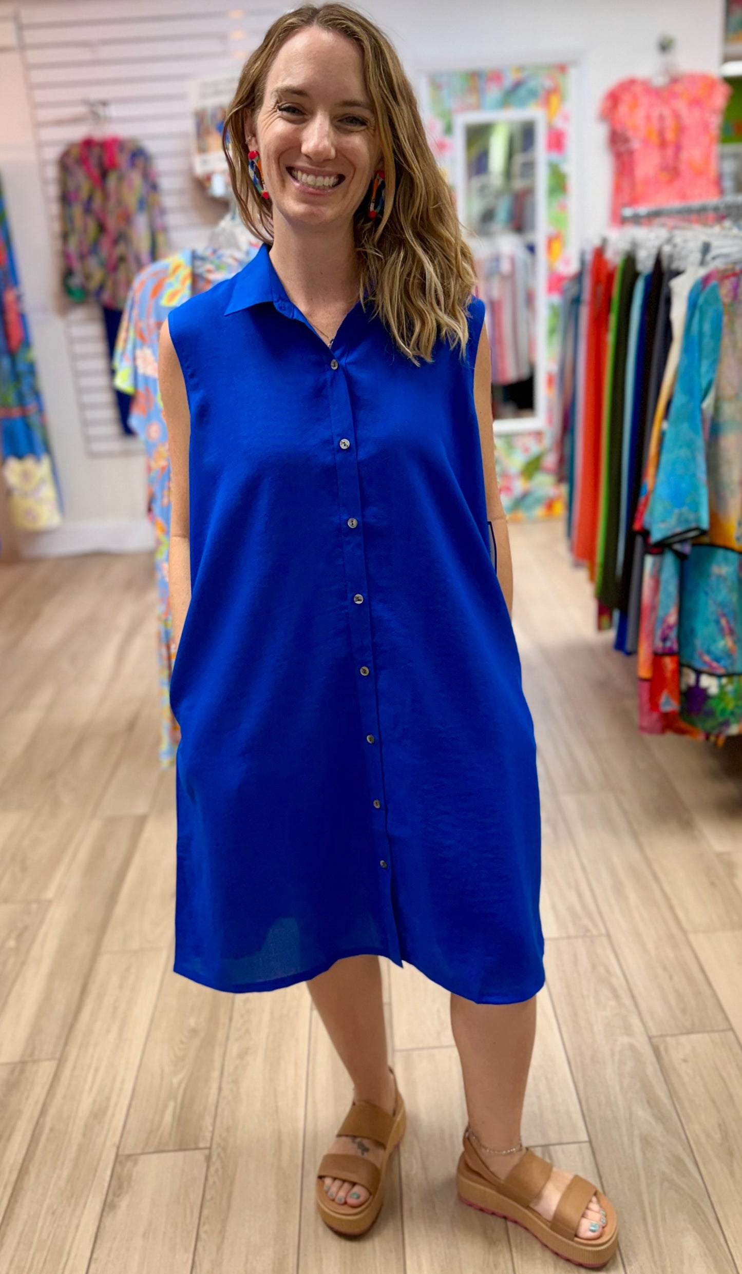 Fridaze AAD407 Simone Linen Dress