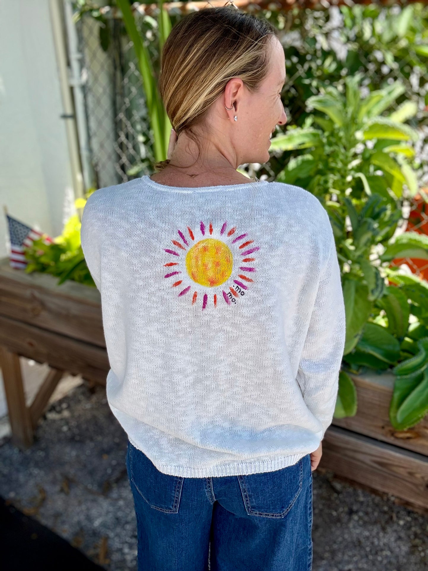 MoMo Painted Sweater - Sunny Soul