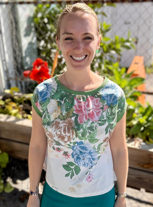 Zenara Woman ZF377 Print Floral Top