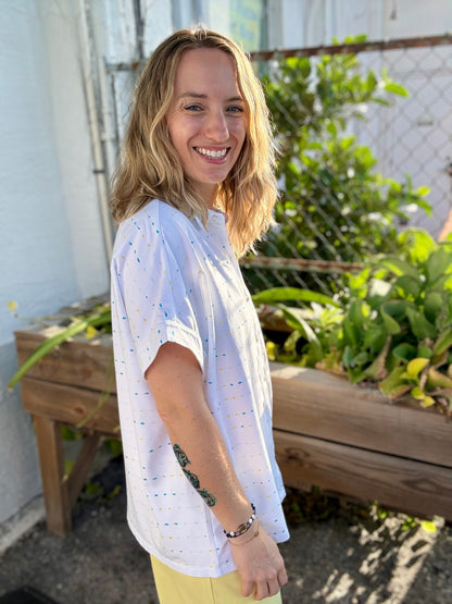 Inspired by Wild Palms J53 Button Up Top