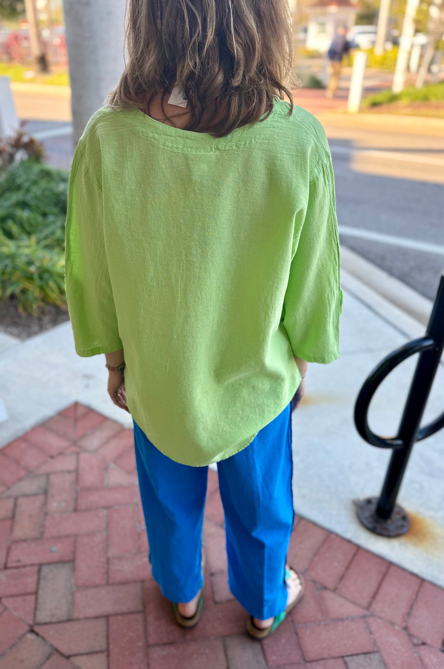 Sea Breeze 812 Button Sleeve Top