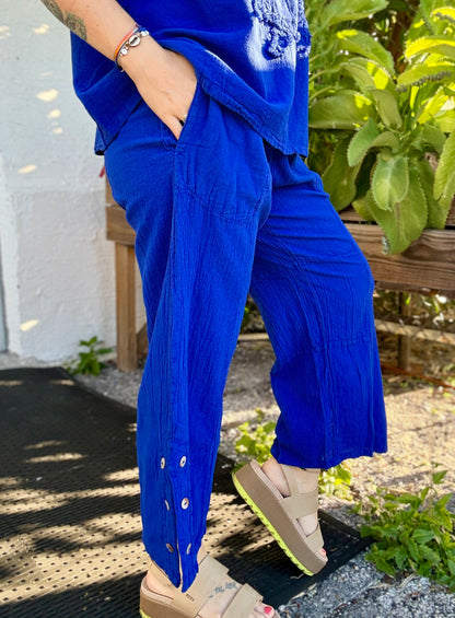 Cottonways Frankie Button Side Pant