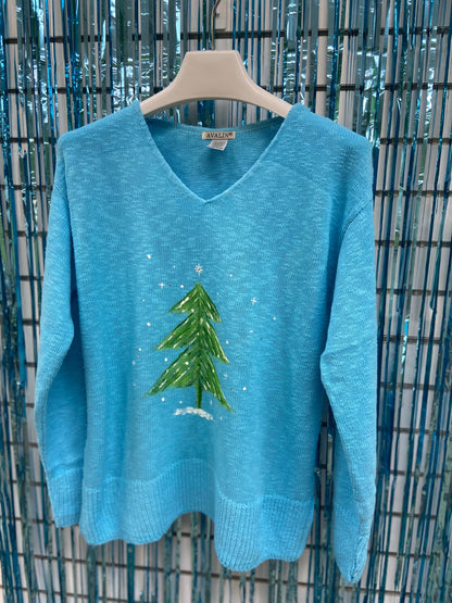 LisaLou Painted Silent Snow Sweater