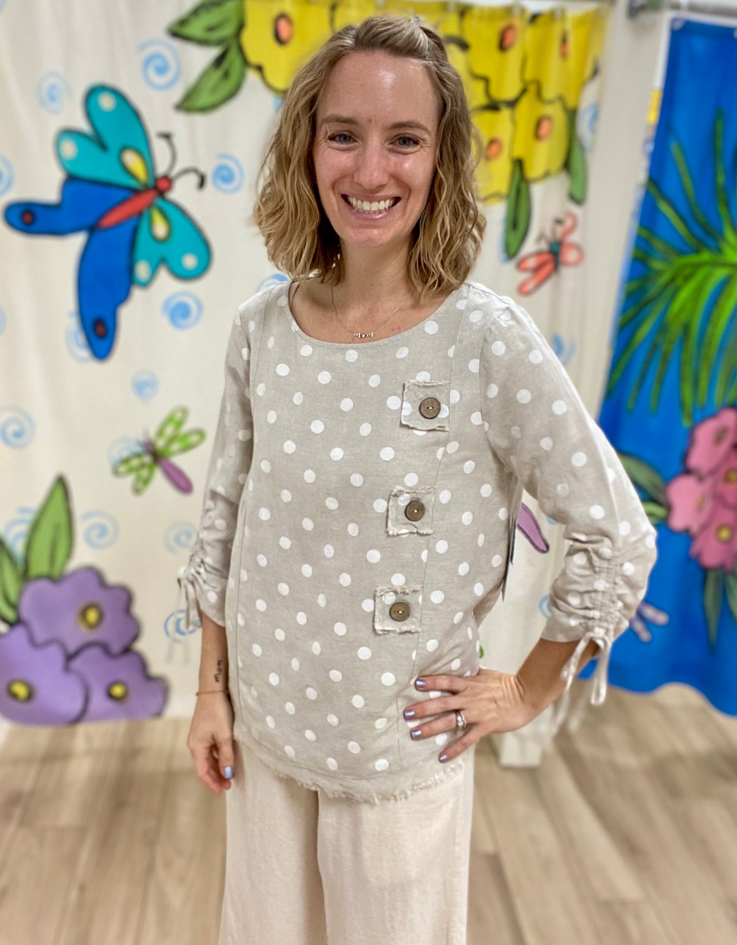 Ali Miles A25623TM Dots Top