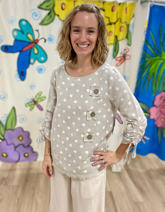Ali Miles A25623TM Dots Top