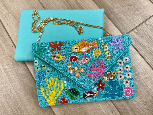 Lily Posh Sea Life Beaded Bag