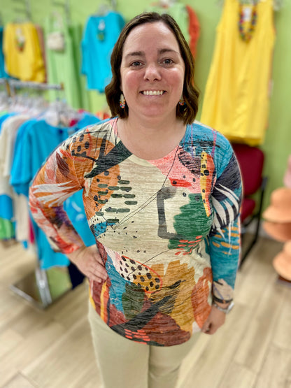 Jess & Jane AJ2 Print Top