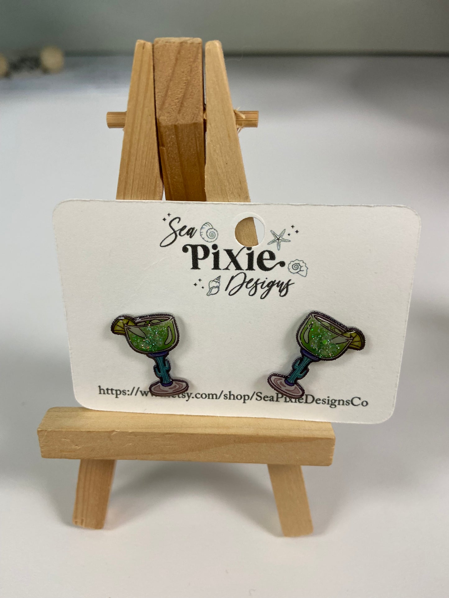 Sea Pixie Drink Earrings