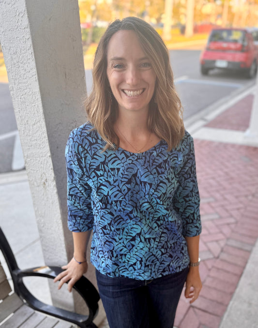 Rum Reggae RR252 3/4 Sleeve Top