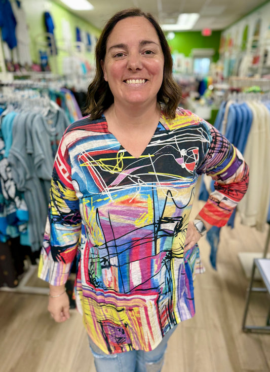 Et'Lois Scribble Moon Top