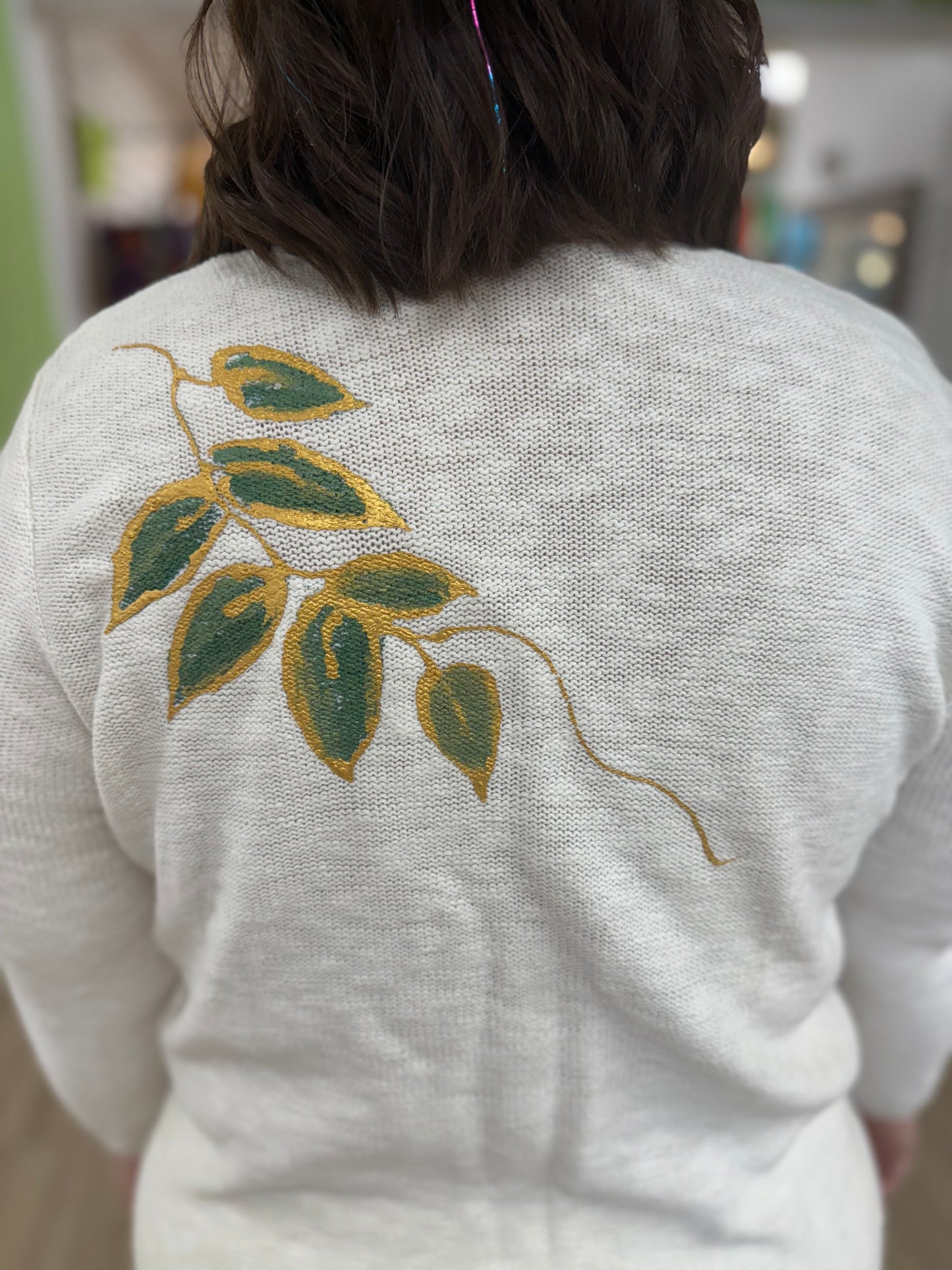 Peg Painted Bold Garden Sweater