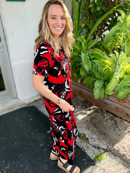 Jostar Roses Maxi Dress