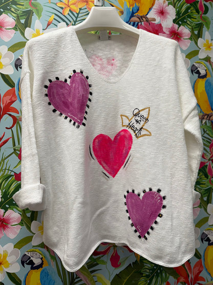 MoMo Sweater - Queen of Hearts