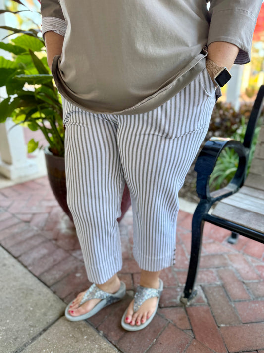 Wild Palms 5626 Stripe Capri