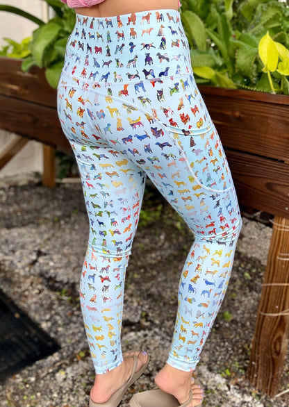 Dena Lyons Blue Buddies Dog Legging