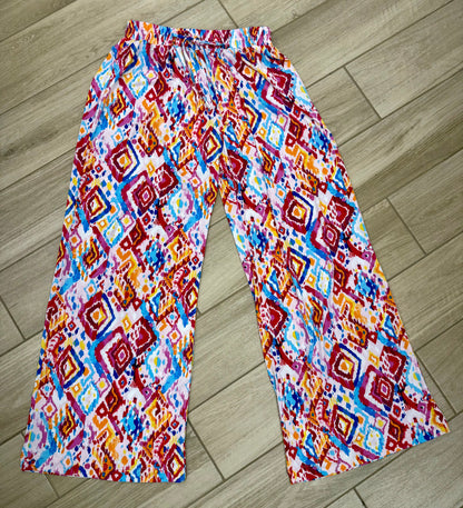 Dear Scarlett Wide Leg Print Pant