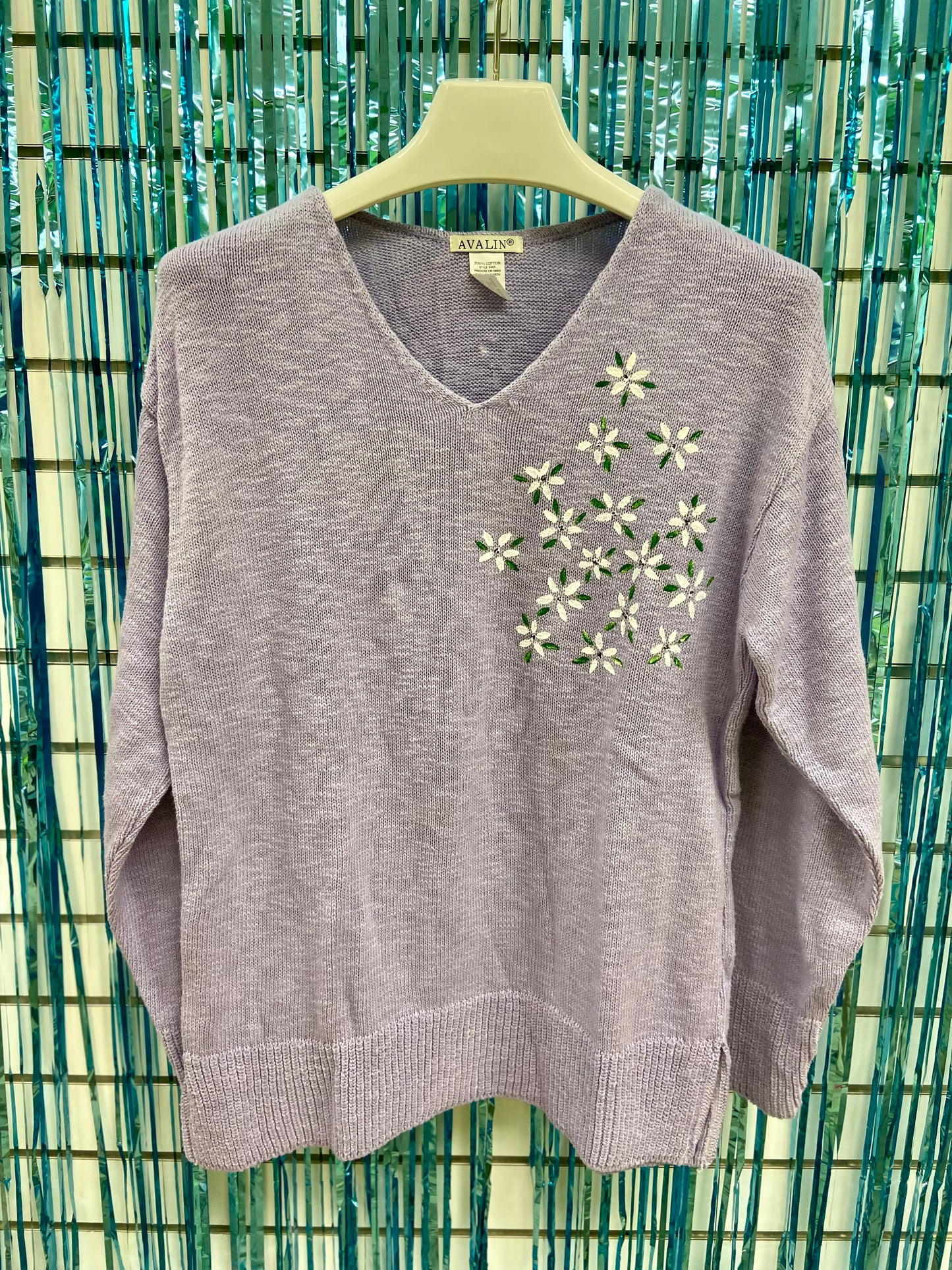 LisaLou Painted Jasmine Burst Sweater