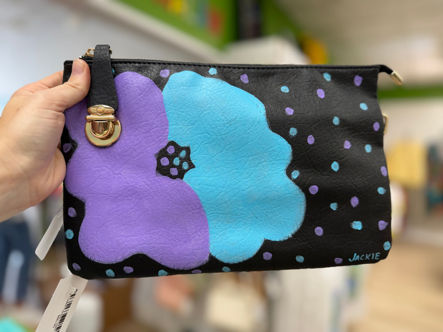 Jackie Ludtke Painted Flower Bags