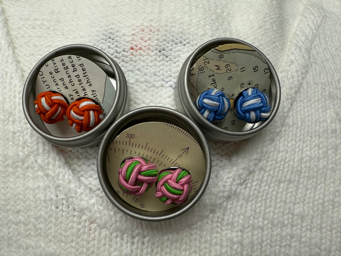 Patsy Kane Nautical Monkey Fist Earring