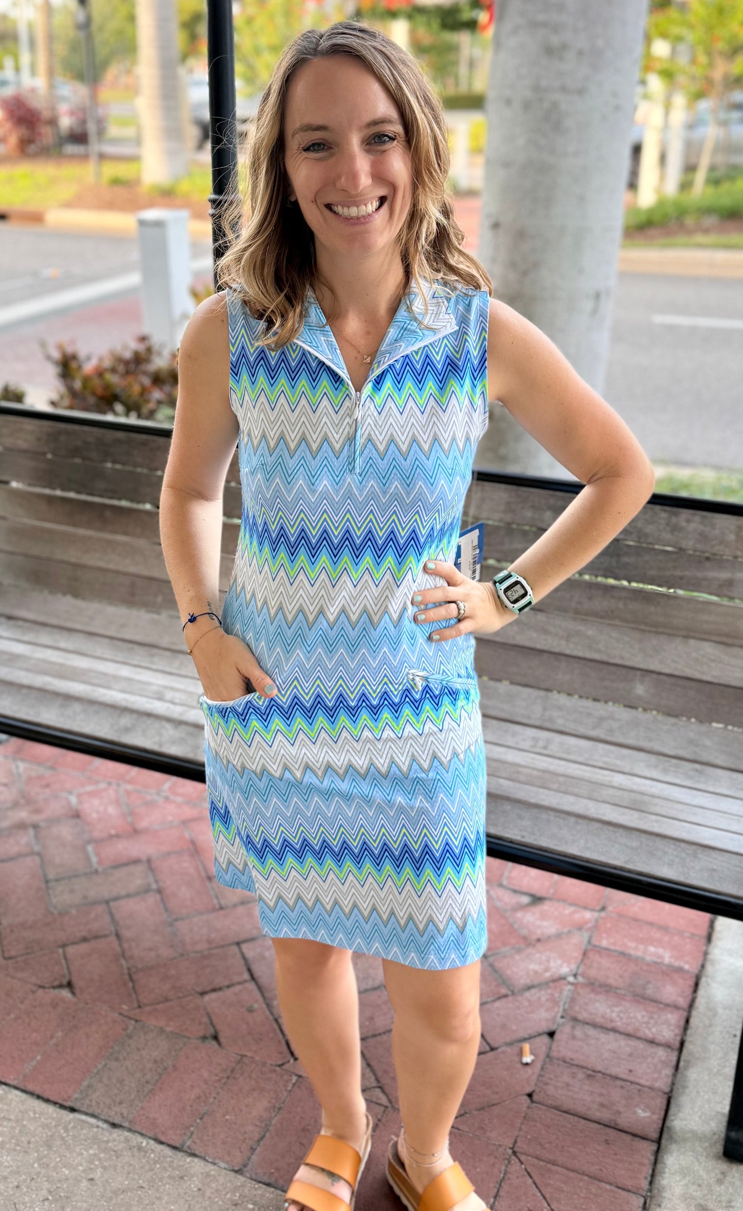 Ibkul 58000 Print UPF Tank Dress