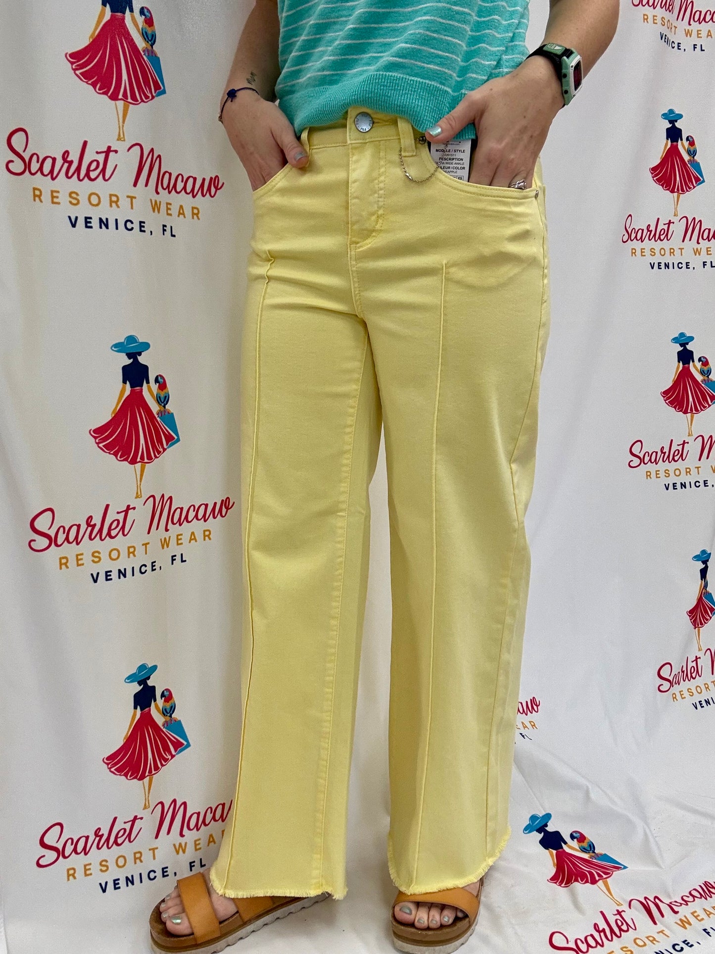 FDJ 2201511 Pineapple Wide Leg Jean