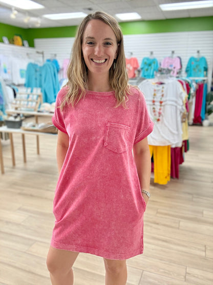 Zenana Halo Pocket Tunic Dress