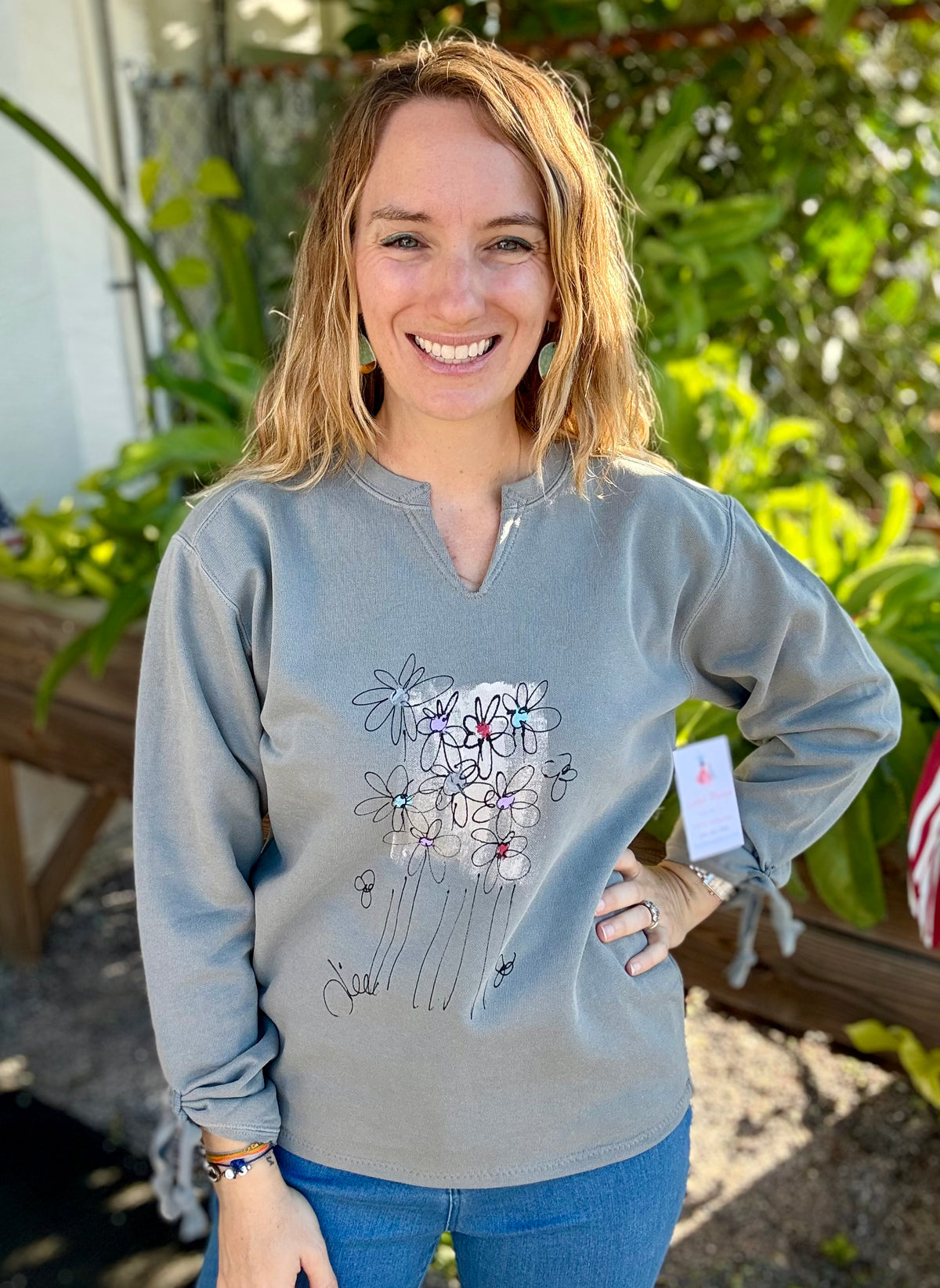 Kunky Mingles Painted Sweatshirt