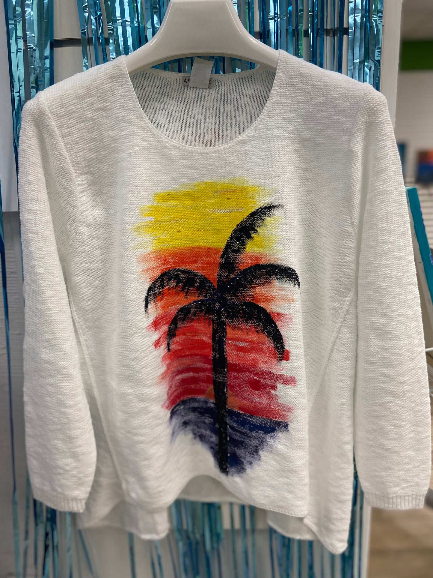 MoMo Sweater - Sunset Palm Tree