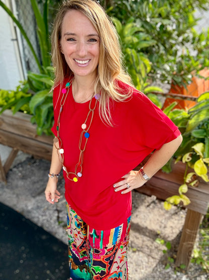 Jostar Dolman Flow Top