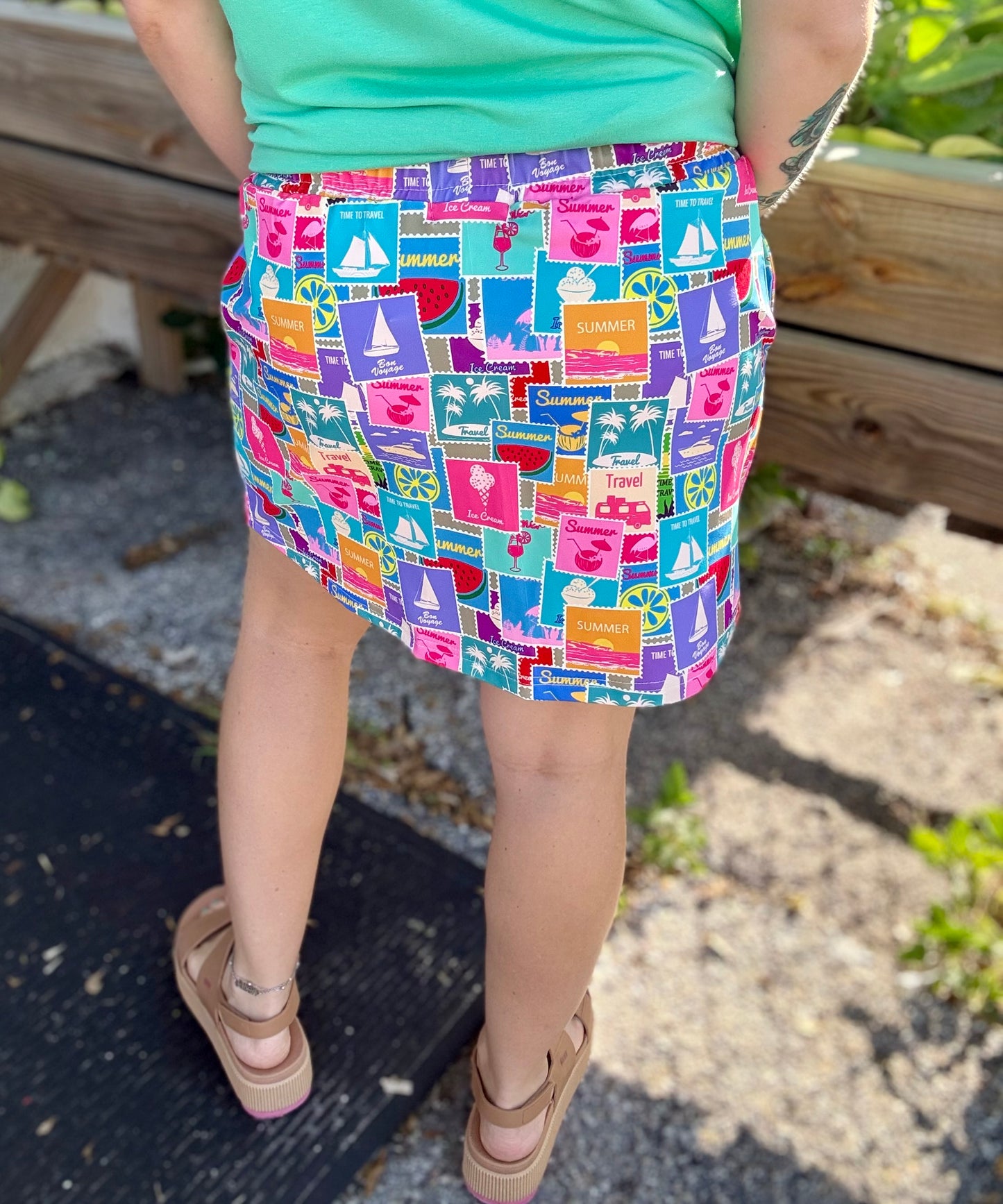 Jess Lea Print Skort