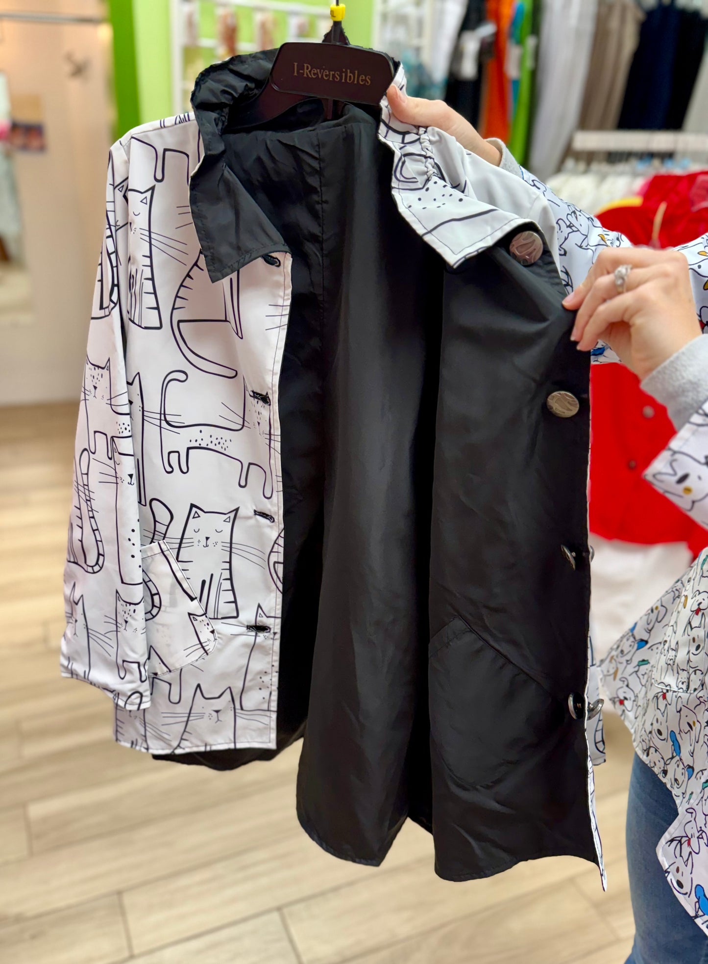 I-Reversible 84 Print Rain Jacket