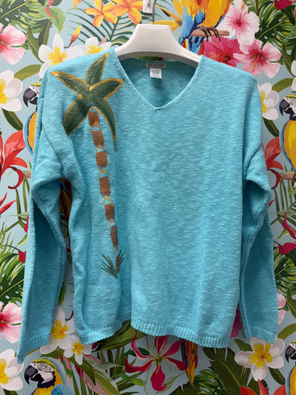 Peg Painted Solo Side Palm Sweater