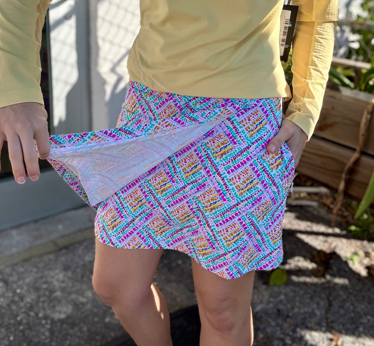 Ibkul 43000 UPF Print Wrap Skort