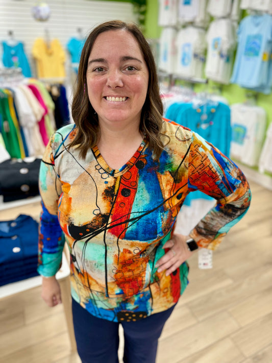 Jess & Jane KS1 V-Neck Top