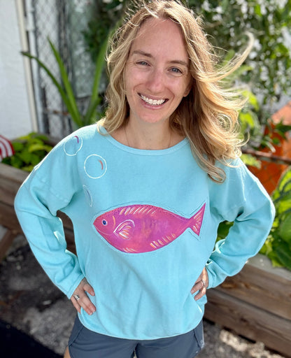 MoMo Painted CLB632 Fishy Frita Sweatshirt