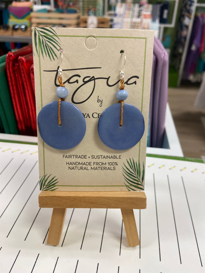 Tagua Cooper Earring