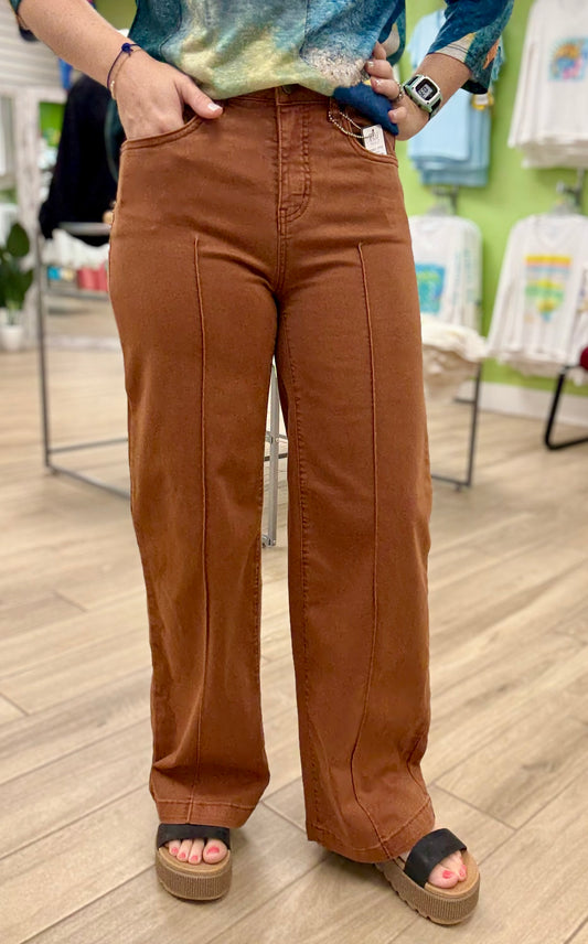 FDJ 2447511 Bronze Wide Leg Jean