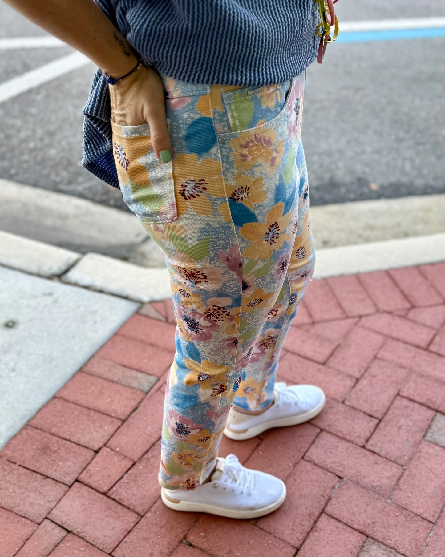 FDJ 2169837 Floral Print Jean