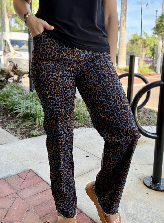 Slimsation Leopard Wide Jean