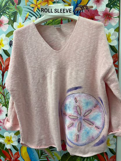 MoMo Sweater - Pastel Sand Dollar