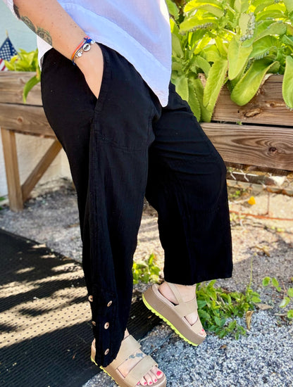 Cottonways Frankie Button Side Pant